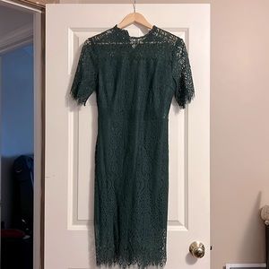 NWT lace emerald green dress